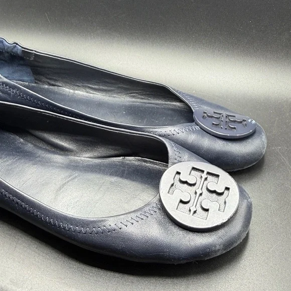 Tory Burch Navy Flats 8.5 - Picture 2 of 13